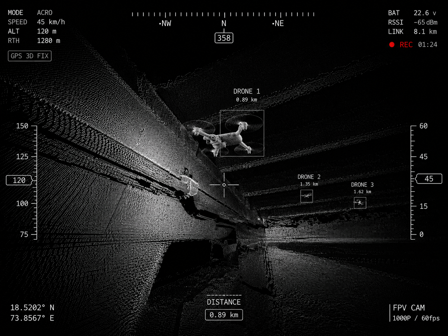 Swarm Defence Radar View